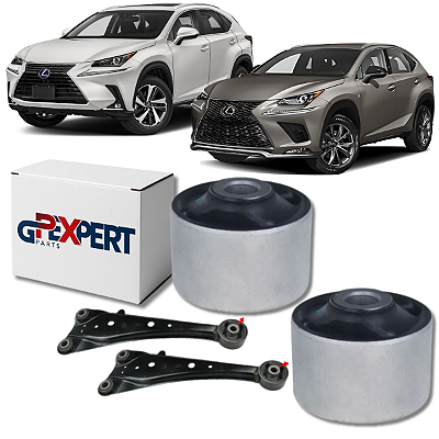 PAR BUCHAS MAIOR DO FACÃO TRASEIRO LEXUS NX300H 2014 A 2021