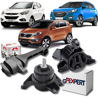 KIT 03 COXIM CALÇO MOTOR CAMBIO IX35 2010 2011 2012 A 2020