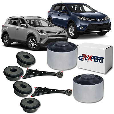 KIT 06 BUCHAS DO FACAO SUSPENSAO TRASEIRA RAV4 2013 A 2018