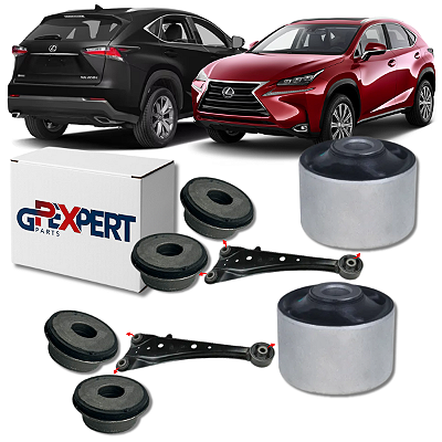 KIT 06 BUCHAS DO FACAO SUSPENSAO TRASEIRA LEXUS NX200T 2014 A 2021
