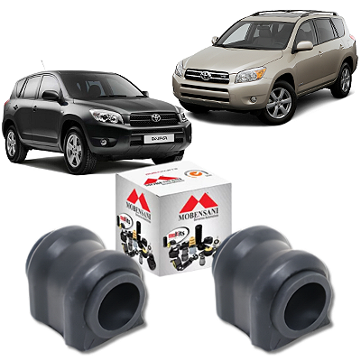 PAR BUCHAS BARRA ESTABILIZADORA TRASEIRA RAV4 2006 A 2012