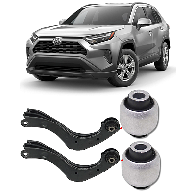 PAR BUCHA BRAÇO CURVO TRASEIRO RAV4 2019 2020 2021 A 2026