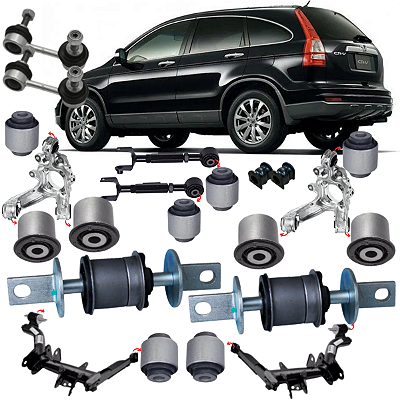 KIT 16 BUCHAS SUSPENSÃO TRASEIRA CR-V CRV 2007 A 2011