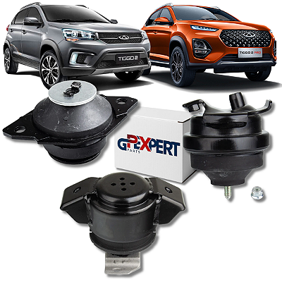 KIT 3 COXIM MOTOR CAMBIO TIGGO 2 1.5 2017 A 2022