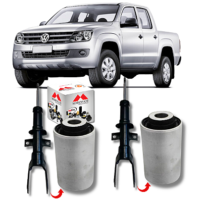 PAR 2 BUCHA AMORTECEDOR DIANTEIRO AMAROK 2011 A 2025