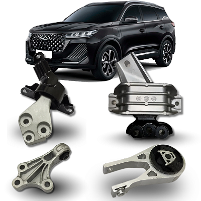 KIT 4 COXIM MOTOR CAMBIO TIGGO 7 1.6 TURBO 2021 A 2026