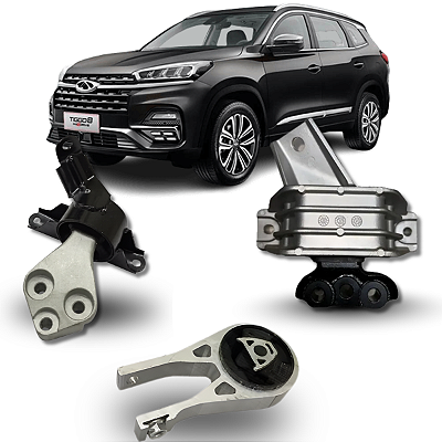 KIT 3 COXIM MOTOR CAMBIO TIGGO 8 1.6 TURBO 2021 A 2026
