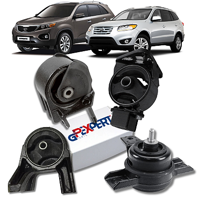 KIT 04 COXIM MOTOR CAMBIO SANTA FE SORENTO 2.4 2010 2011 2012