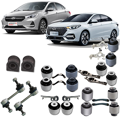 KIT 18 BUCHAS BIELETA SUSPENSÃO TRASEIRA ARRIZO 5 E 6 2019 A 2025
