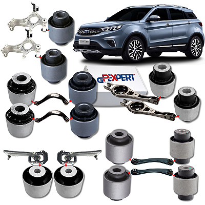 KIT JOGO 14 BUCHAS SUSPENSÃO TRASEIRA TERRITORY 2020 A 2026