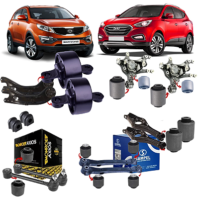 Kit Jogo 16  Buchas Suspensão Traseira Ix35 Sportage 2010/...