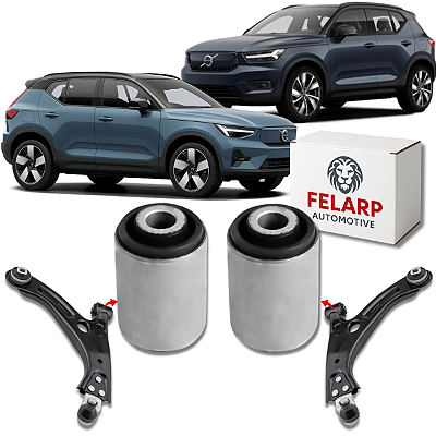 PAR BUCHAS MENORES DA BANDEJA  DIANTEIRA XC40 2018 A 2026