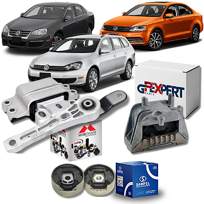 Kit 05 Coxim Bucha Motor Câmbio Jetta 2.5 2006 A 2013