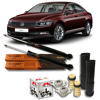 KIT AMORTECEDOR COXIM TRASEIRO PASSAT 2.0 TSI B8 2016 A 2020