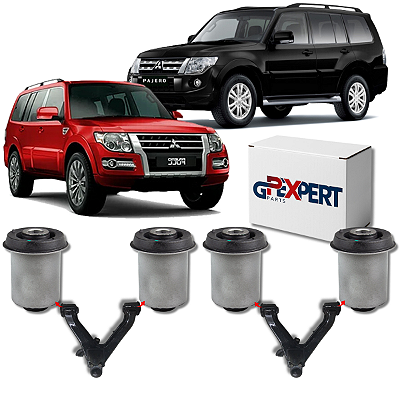 KIT 04 BUCHAS DA BANDEJA SUPERIOR TRASEIRA PAJERO FULL 2002 A 2021