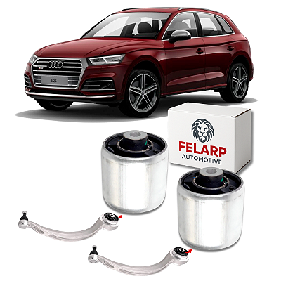 PAR BUCHAS BRAÇO CURVO DIANTEIRO AUDI SQ5 3.0 V6 2017 A 2023