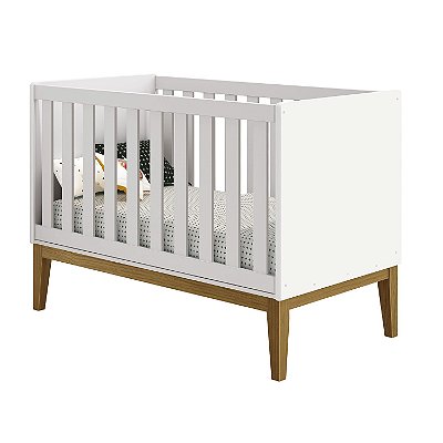Berço Americano Mini Cama Branco Fosco Classic