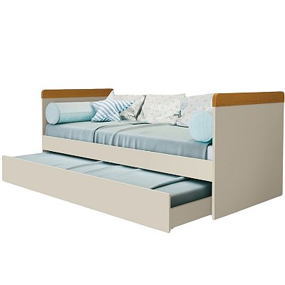 Cama Babá Com Cama Auxiliar Areia/Savana Nuth