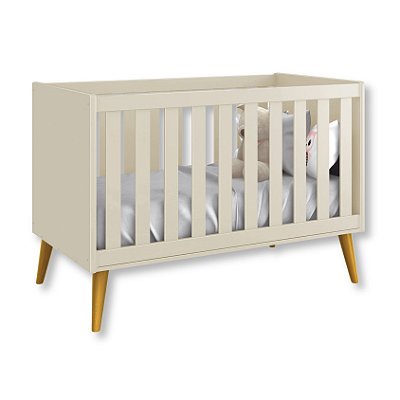 Berço Americano Mini Cama Retrô Areia Theo