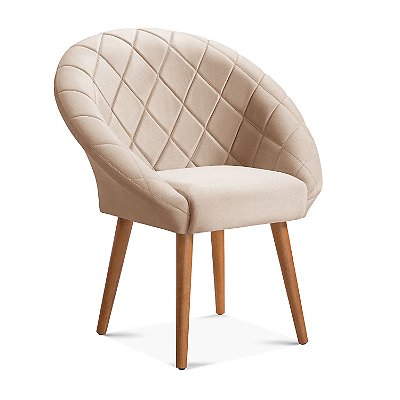 Poltrona Decorativa Belah Suede