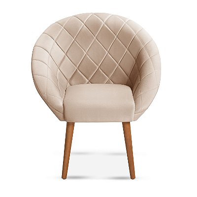 Poltrona Decorativa Belah Veludo