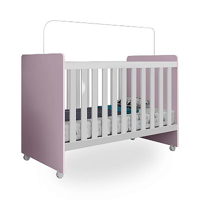 Berço Americano 3 em 1 Catatau Rosa