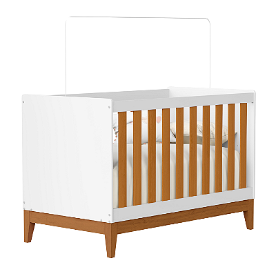 Berço Americano Flip Branco Fosco/Savana