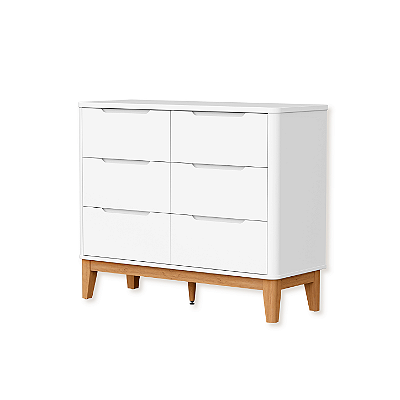 Cômoda Infantil Boom 6 Gavetas Branco Fosco