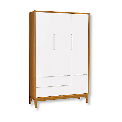Guarda Roupa Infantil 3 Portas e 2 Gavetas Savana Classic