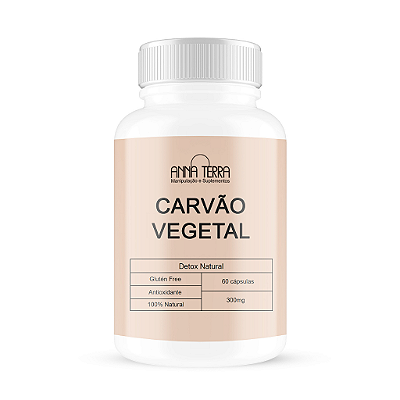 Carvão Vegetal 300mg 60 Cápsulas