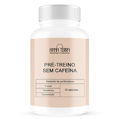 Pré-Treino Sem Cafeína 30 Cápsulas