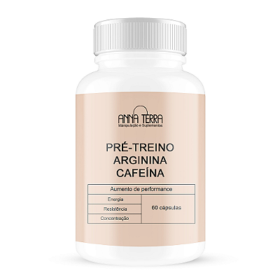 Pré-Treino Arginina e Cafeína 60 Cápsulas