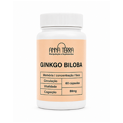 Ginkgo Biloba 80mg 60 Cápsulas