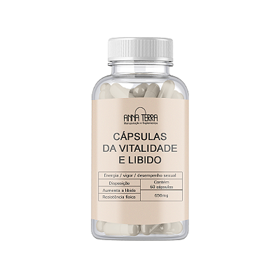 Cápsula da Vitalidade e Libido 650mg - 60 Cápsulas