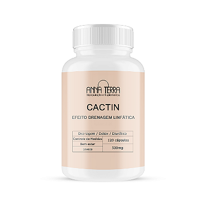 CACTIN | Efeito Drenagem Linfática 500mg | 120 cápsulas