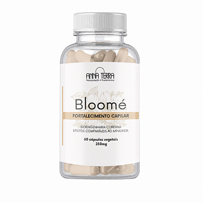 Bloomé 250mg - Crescimento Capilar com Bioengenharia Coreana - 60 cápsulas vegetais