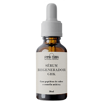 Sérum Regenerador GHK - Peptídeos de Cobre e Centella Asiática - 30ml