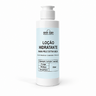 Loção hidratante para pele extra seca - Protege, restaura e nutre - 250ml