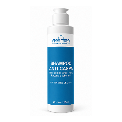 Shampoo Anti-caspa - Piritionato de zinco, Hera, Bardana e Jaborandi - 120ml