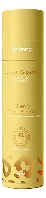 Gel e Creme Crespos 2 em 1 300mL - Dhonna | Hidratação e Controle do Frizz