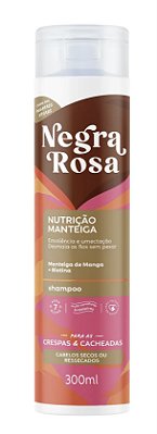 Shampoo Nutrição Manteiga Negra Rosa 300ml