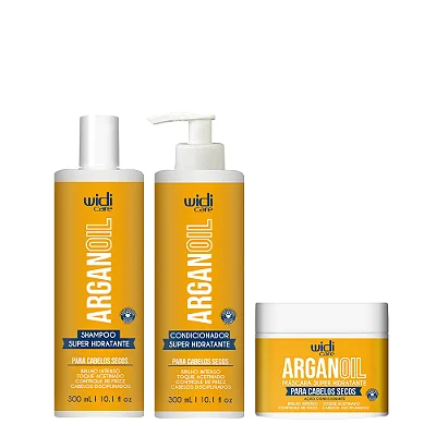 Kit Argan Oil- Shampoo+Condicionador+Máscara- Widi Care