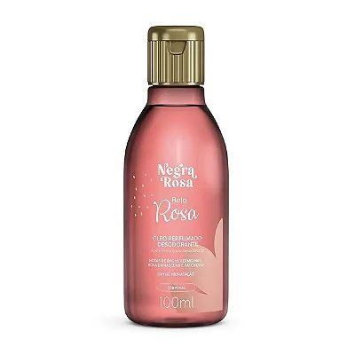 Óleo Perfumado Desodorante Corporal Bela Rosa Negra Rosa 100ml