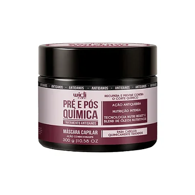Máscara Widi Care Pré e Pós Química 300g