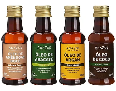 Kit Óleos Cabelo e Corpo Anazoe Cacheados