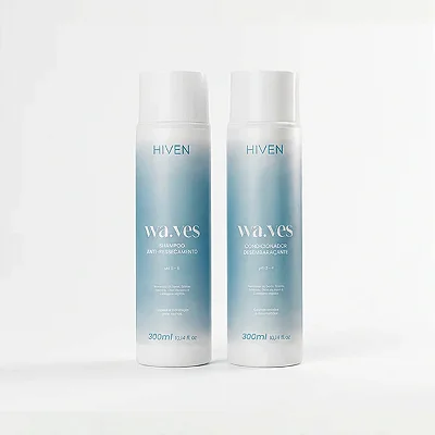 Shampoo Anti-Ressecamento + Condicionador Waves 300ml Hiven