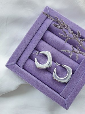 Argola Quadrada Luna