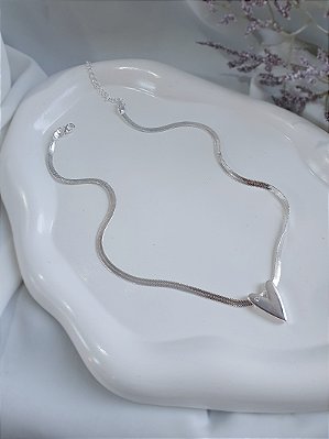 Choker fita coração