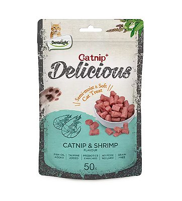 Petisco Natural Para Gatos Catnip Sabor Camarão