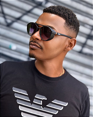 Óculos de Sol Dubai Redondo - Preto